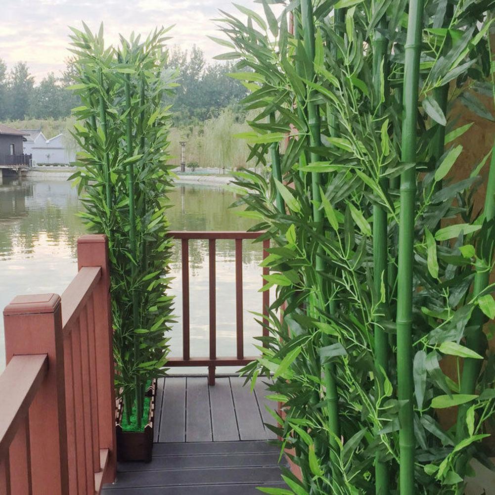 10pcs Artificial Green Bamboo  - огляд і ціна Ficus Lyrata Tree
