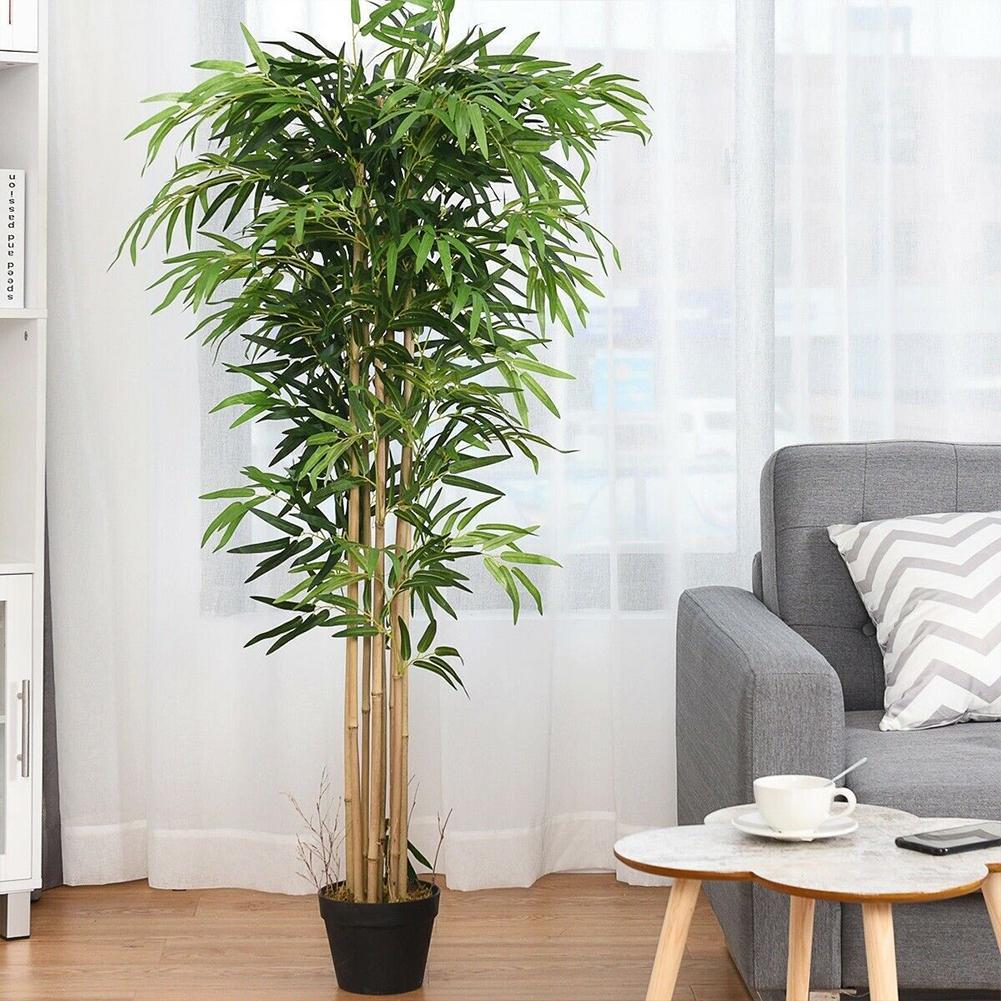 10pcs Artificial Green Bamboo  - огляд і ціна Ficus Lyrata Tree