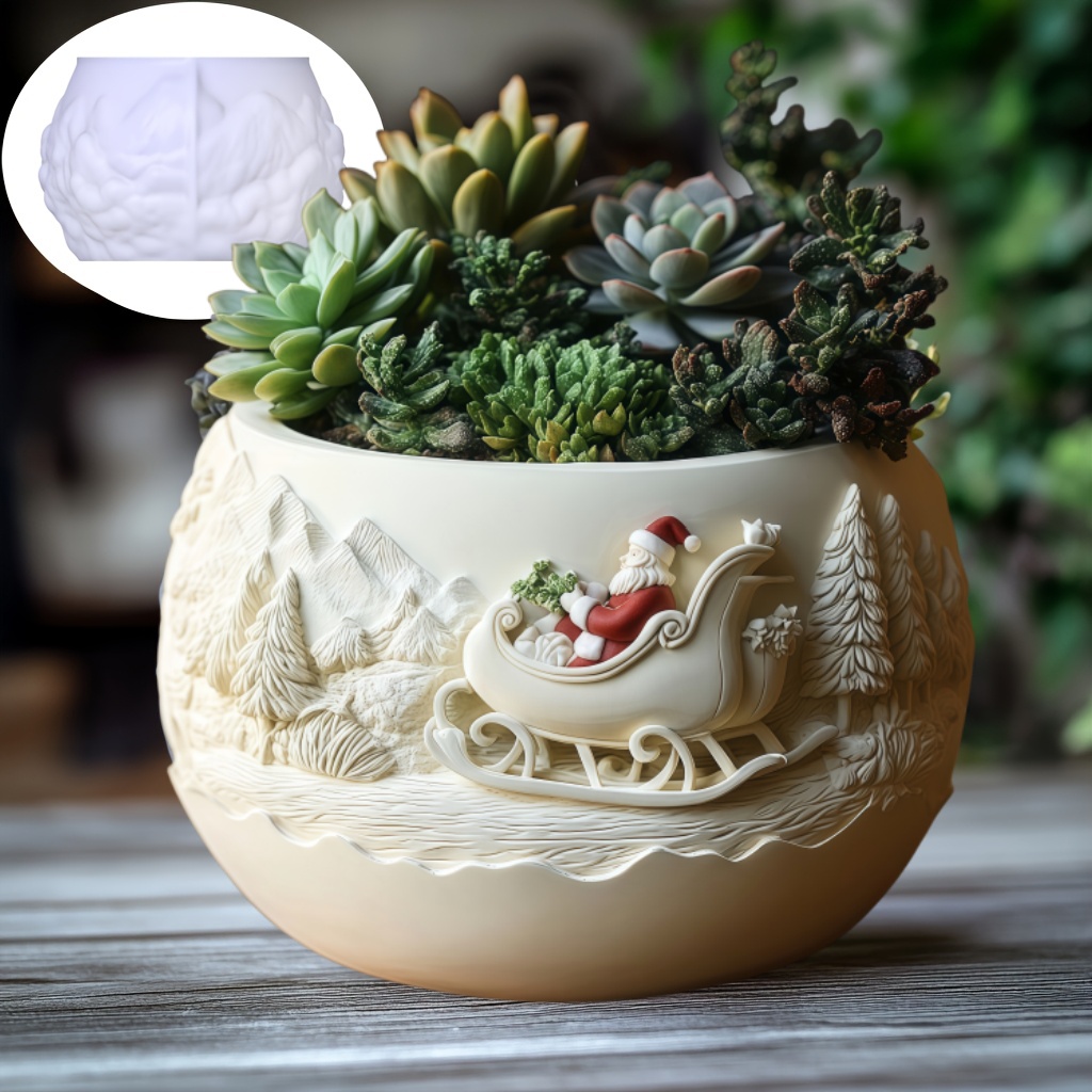 Cedar Sled Santa Claus Relief  - огляд і ціна Echeveria Succulent